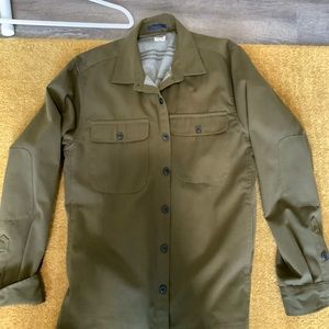 Bridge and burn Olive green lined over shirt